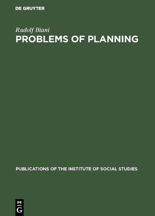 Problems of Planning: East and West
