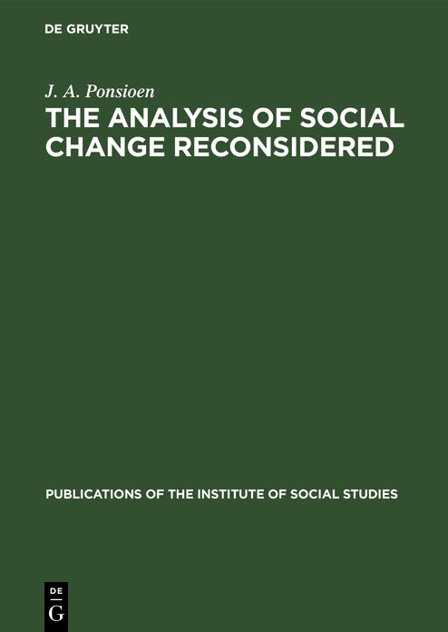 The analysis of social change Reconsidered: A sociological Study