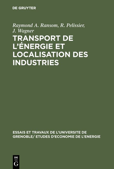 Transport de l'energie et localisation des industries