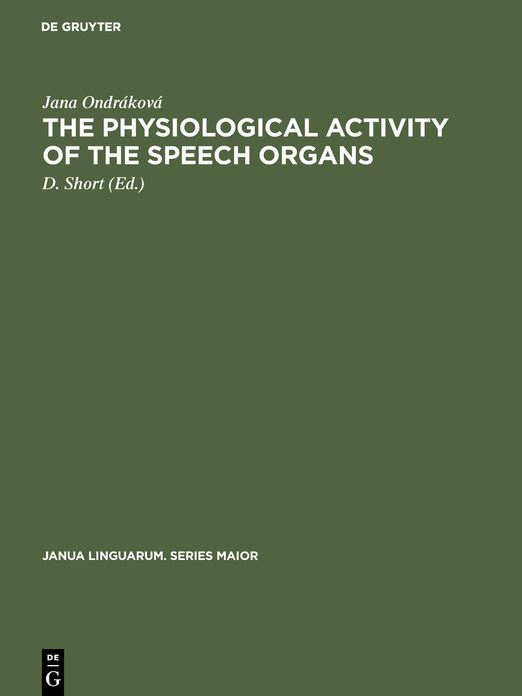 The physiological activity of the speech organs: An analysis of the speech-organs during the phonation of sung, spoken and whispered Czech vowels on the basis of X-ray methods