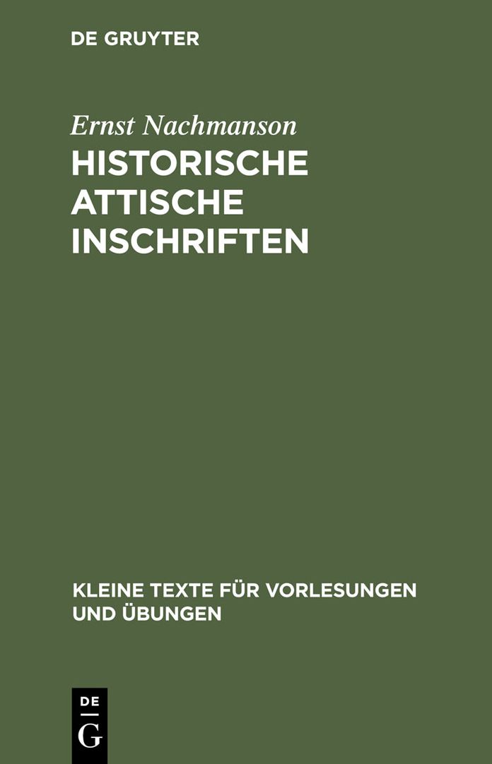 Historische attische Inschriften