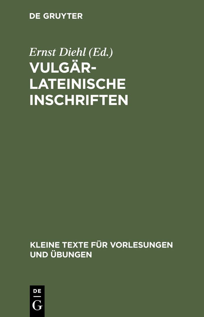 Vulgarlateinische Inschriften