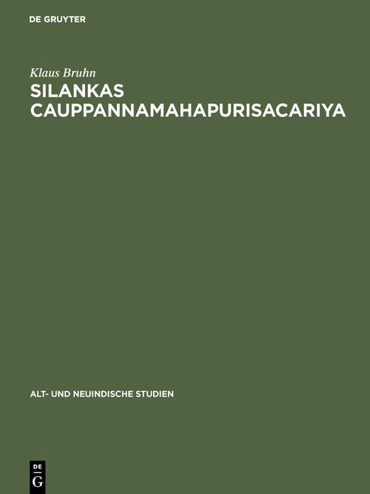 Silankas Cauppannamahapurisacariya: Ein Beitrag zur Kenntnis der Jaina-Universalgeschichte