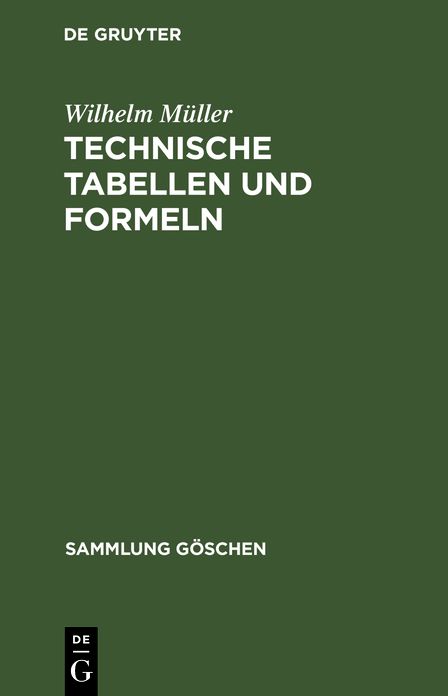 Technische Tabellen und Formeln