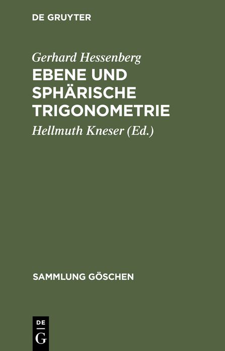 Ebene und spharische Trigonometrie
