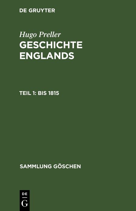 Bis 1815: Aus: Geschichte Englands, Teil 1