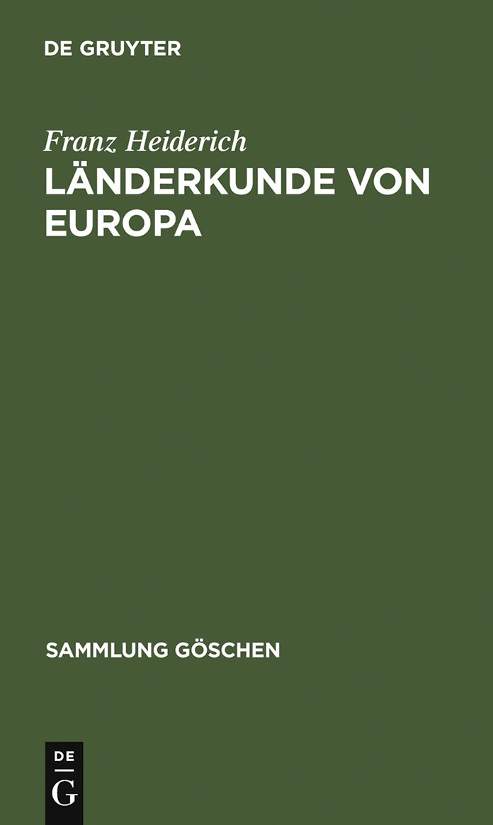 Landerkunde von Europa