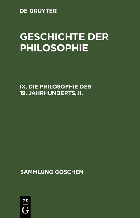 Geschichte der Philosophie: 9