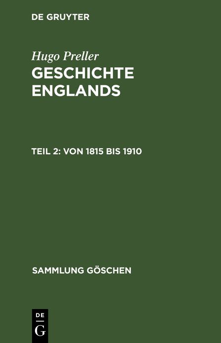 Von 1815 Bis 1910: Aus: Geschichte Englands, 2