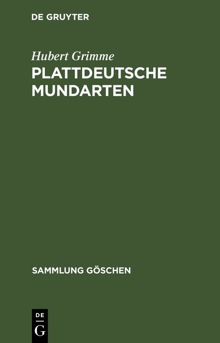 Plattdeutsche Mundarten