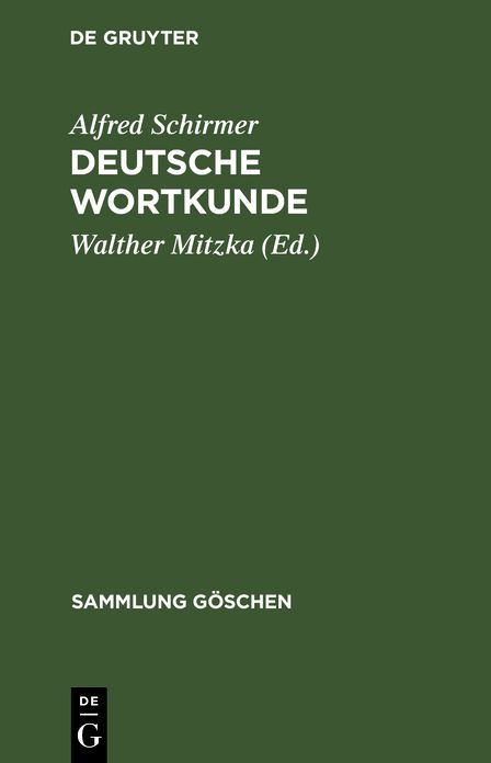 Deutsche Wortkunde: Kulturgeschichte des deutschen Wortschatzes