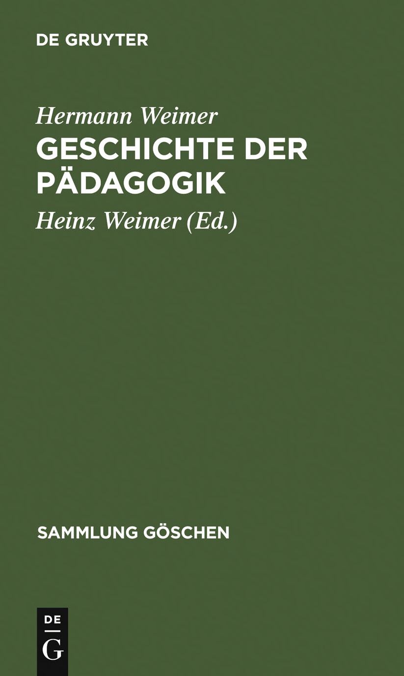 Geschichte der Padagogik