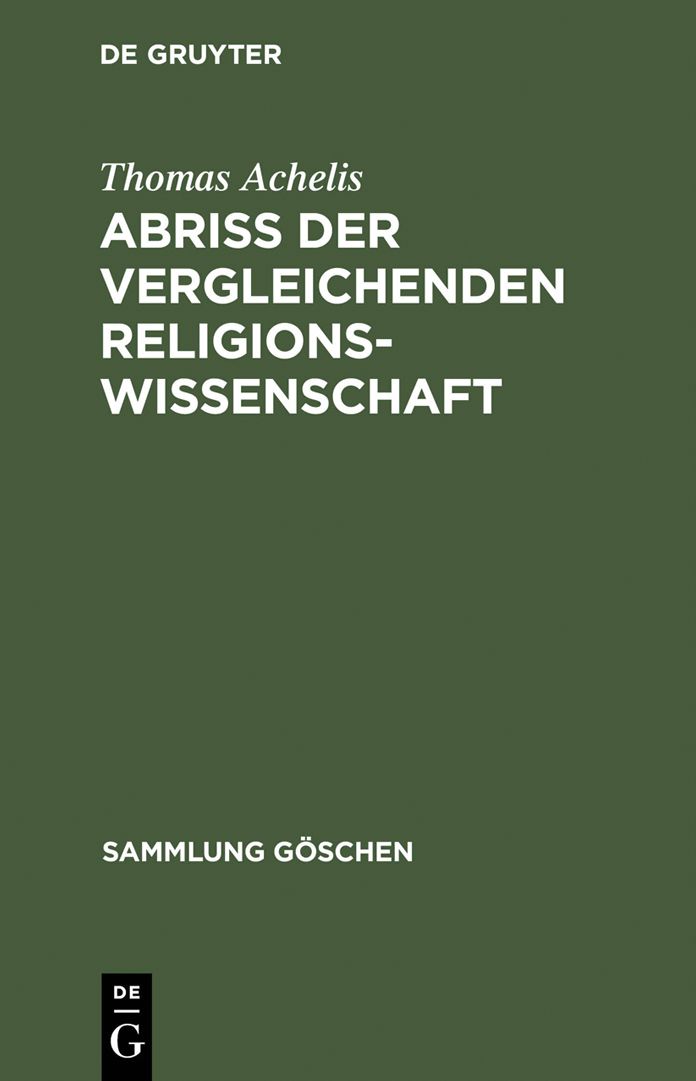 Abriss der vergleichenden Religionswissenschaft