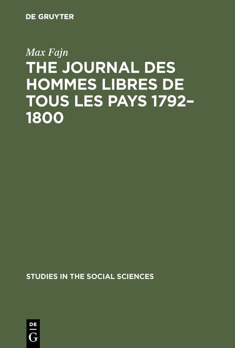 The journal des hommes libres de tous les Pays 1792-1800