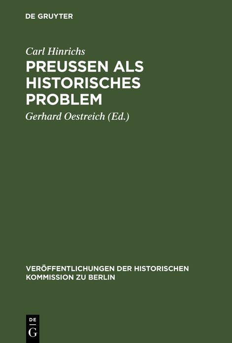 Preussen als historisches ProSem: Gesammelte Abhandlungen