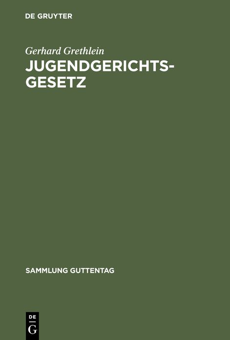 Jugendgerichtsgesetz: Kommentar