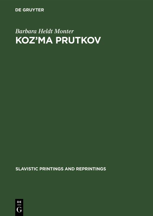 Koz'ma Prutkov: The art of Parody