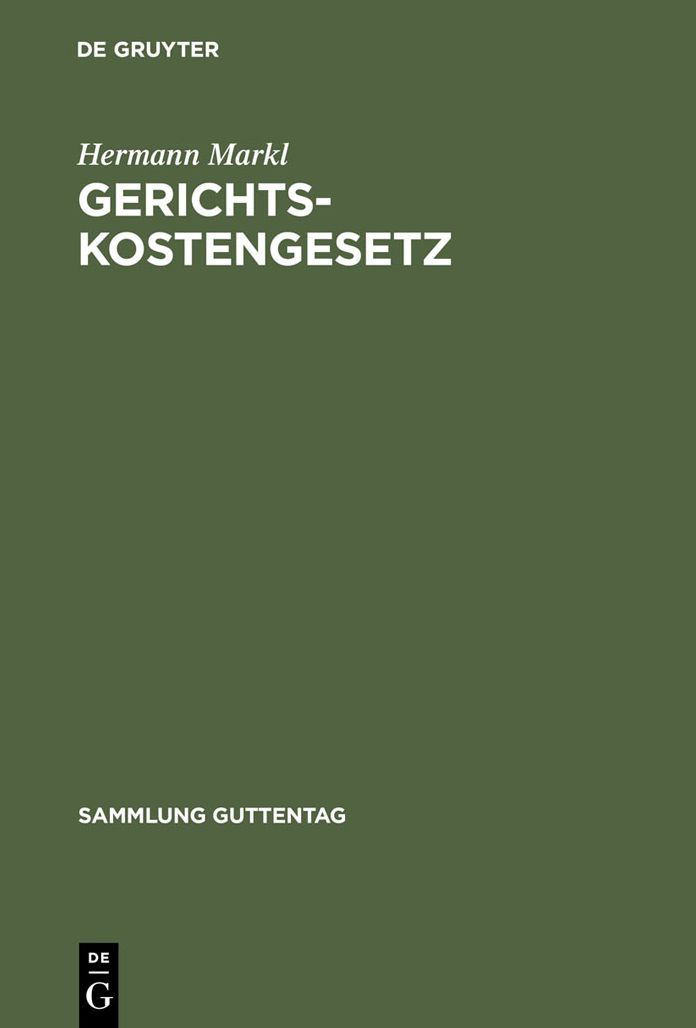 Gerichtskostengesetz: Kommentar