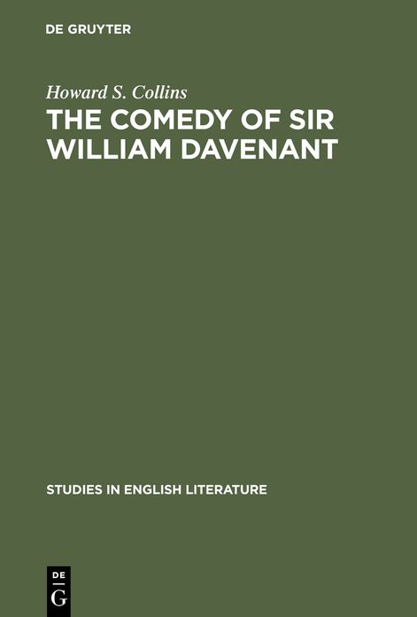 The comedy of Sir William Davenant