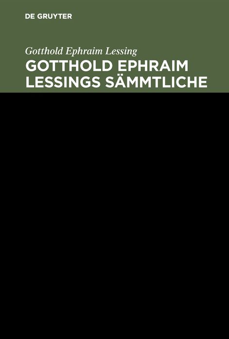 [Sämmtliche Schriften] @Gotthold Ephraim Lessings Sämmtliche Schriften: Bd. 8