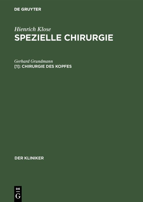 Chirurgie des Kopfes