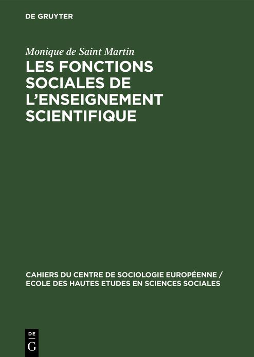 Les Fonctions Sociales de L'Enseignement Scientifique
