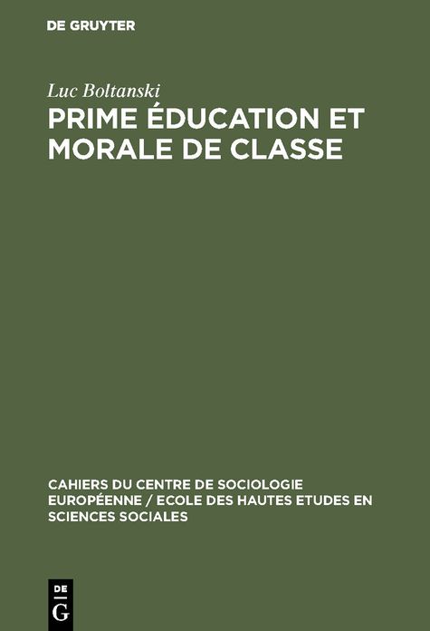 Prime éducation et morale de Classe