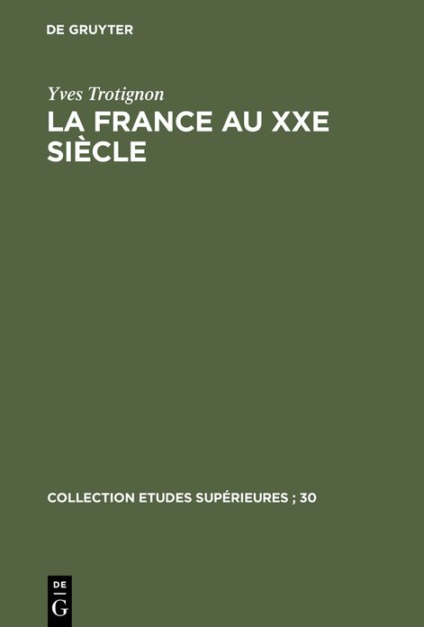 La France au XXe siecle