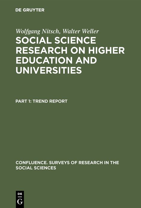 Trend Report: Aus: Social science research on higher education and universities, Pt. I