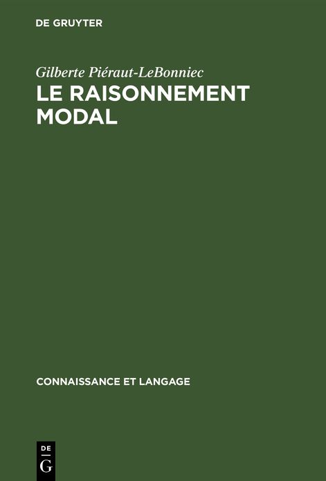Le raisonnement Modal: étude Génét