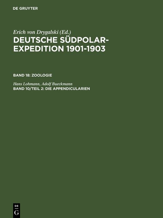 Die Appendicularien