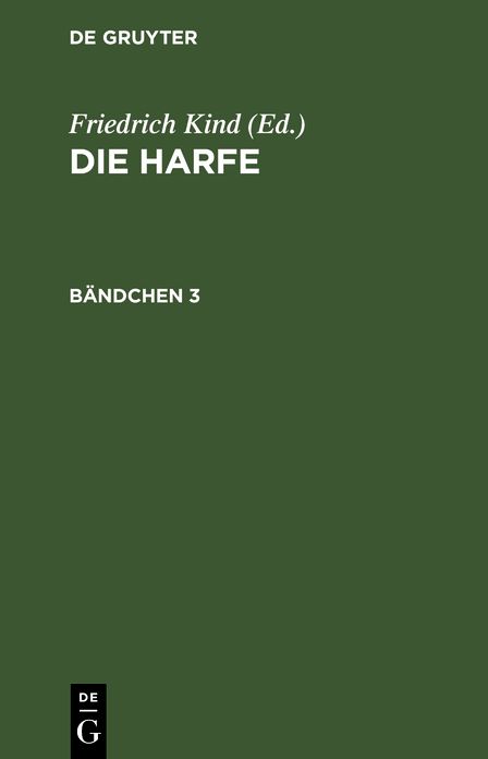Die Harfe: Bd. 3