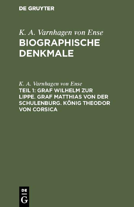 Biographische Denkmale: Theil 1