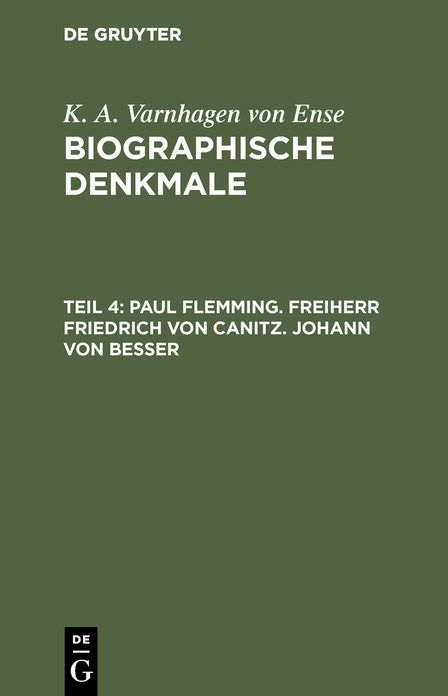 Biographische Denkmale: Theil 4