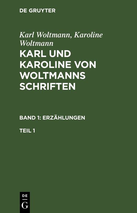Erzählungen: Aus: Schriften, Bd. 1