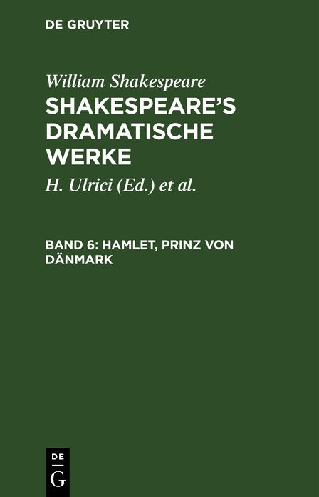 Shakespeare's dramatische Werke: Bd. 6