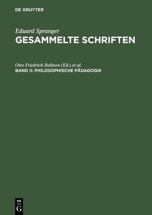 Philosophische Padagogik