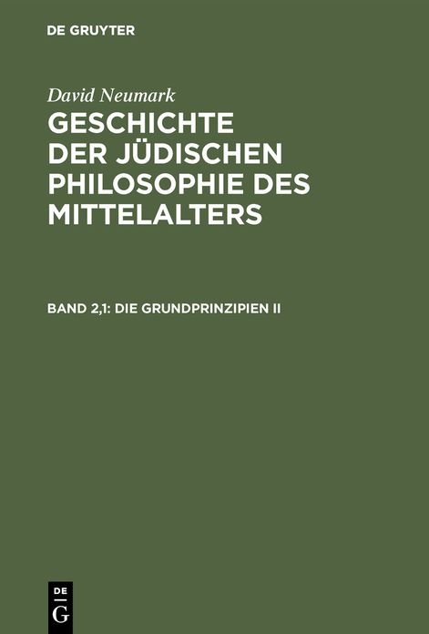 Die Grundprinzipien II: Drittes Buch: Attributenlehre, Erste Hälfte: Altertum