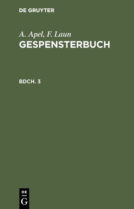 Gespensterbuch: Bdch. 3