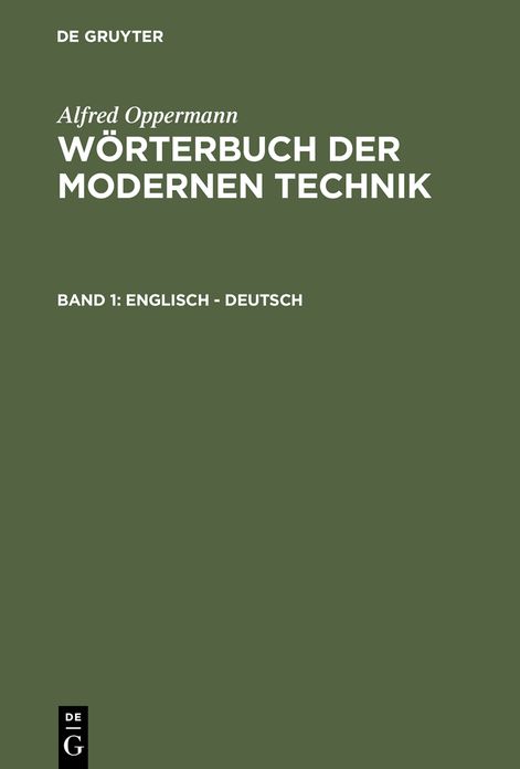 Englisch - Deutsch