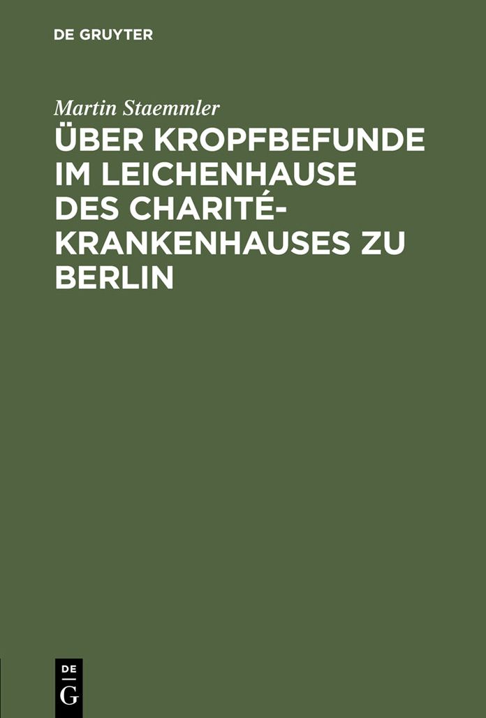 Uber Kropfbefunde im Leichenhause des Charite-Krankenhauses zu Berlin
