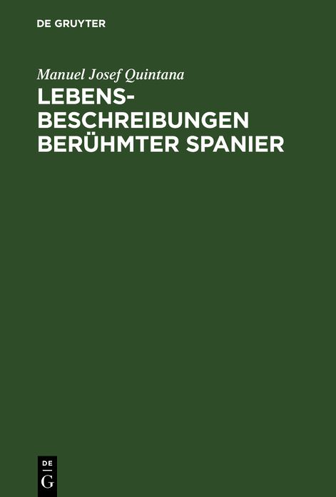 Lebensbeschreibungen beruhmter Spanier