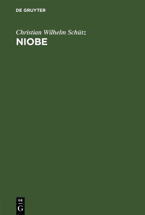 Niobe: Eine Tragödie