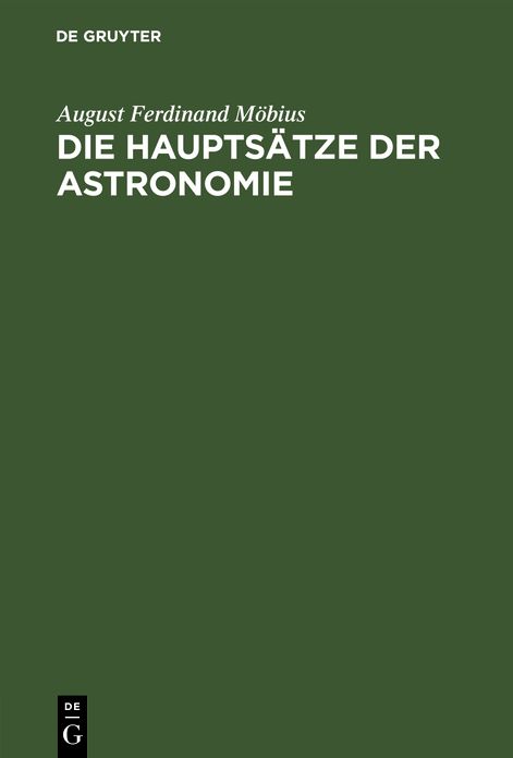 Die Hauptsätze der Astronomie