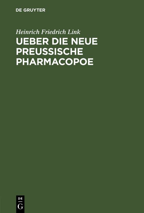 Ueber die neue preussische Pharmacopoe