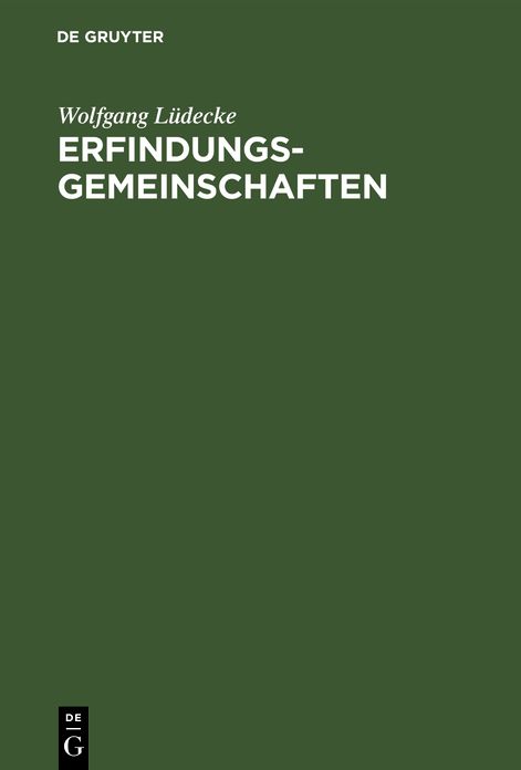 Erfindungsgemeinschaften: (Rechte und Pflichten des Miterfinders)