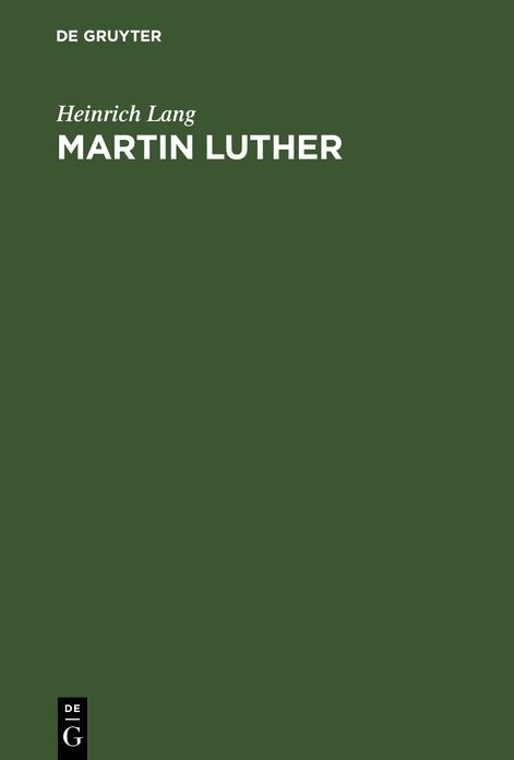 Martin Luther: Ein Religiöses Charakterbild