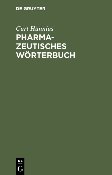 Pharmazeutisches WÃ¶rterbuch