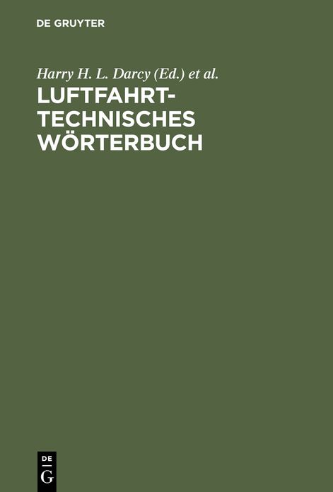 Luftfahrttechnisches Worterbuch: Deutsch-Englisch