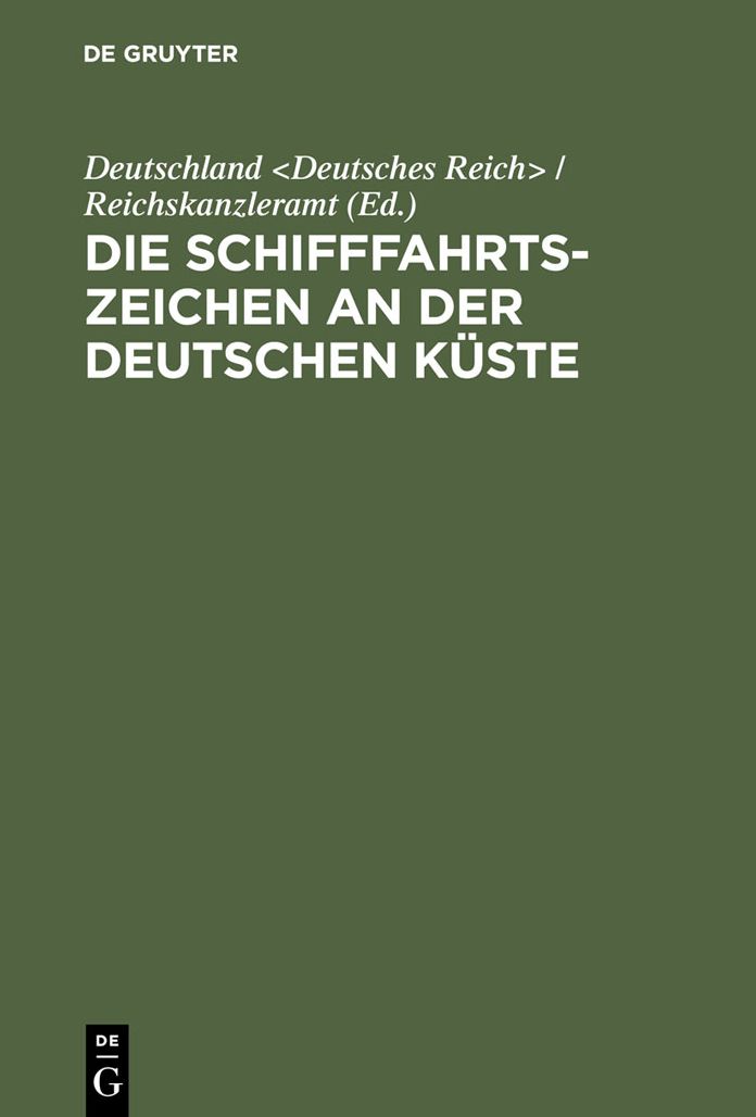 Die Schifffahrtszeichen an der deutschen Kuste